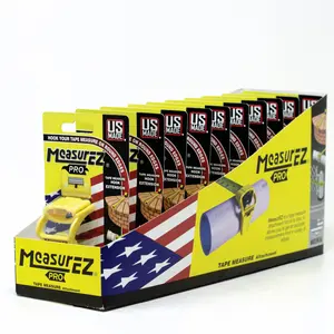 MeasurEZ | 10 Pack | No Slip Tape Measure Extension | Rubber Grip Hook for Round Edges | Measure Pipes, Columns & Curved Surfaces | DIY, Handyman, Construction Tool | USA Made