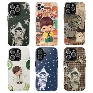 Cute Star Boy Phone Case - Hirono Aesthetic Phone Cover,Suitable for iPhone 17-11 Pro Max/Plus and  Samsung Galaxy S23-25