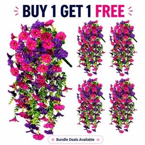 Artificial Trumpet Vine, 4pcs Set Fake Flower Vines, Lifelike Artificial Flower, Home Party Decorations, Wedding Outdoor Garden Wall Hanging, Mother's Day Gift, Plastic PlantSummervibes