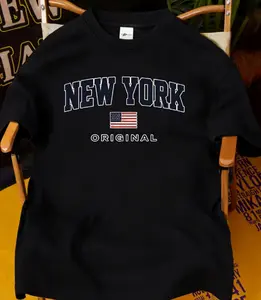 Classic 'New York Original' USA Flag T-Shirt, Retro NYC Graphic Tee, Soft 100% Cotton, Perfect Gift for New Yorkers & American Pride Fans