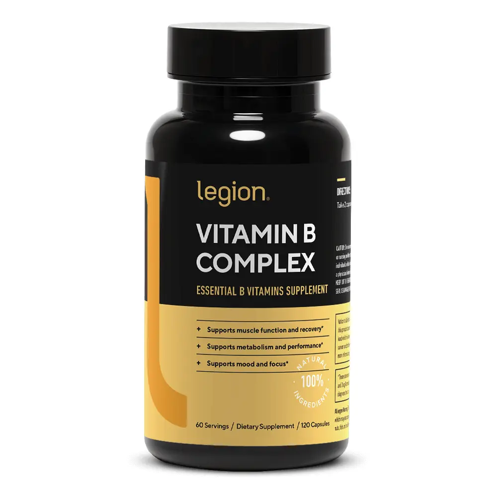 Legion Vitamin B Complex Essential Supplement - 60 Servings Legion Vitamin B Complex Essential Supplement - 60 Servings