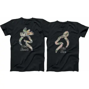 His Doe Her Buck Christmas T-Shirts: Matching Couple Tees