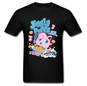 Jiggly Puffs Cereal Tshirt, Funny Anime Graphic Tee, Unisex Clothing, Christmas, Birthday, Fun Gifts, Kids, Adult, Father's Day, Gifts for Him