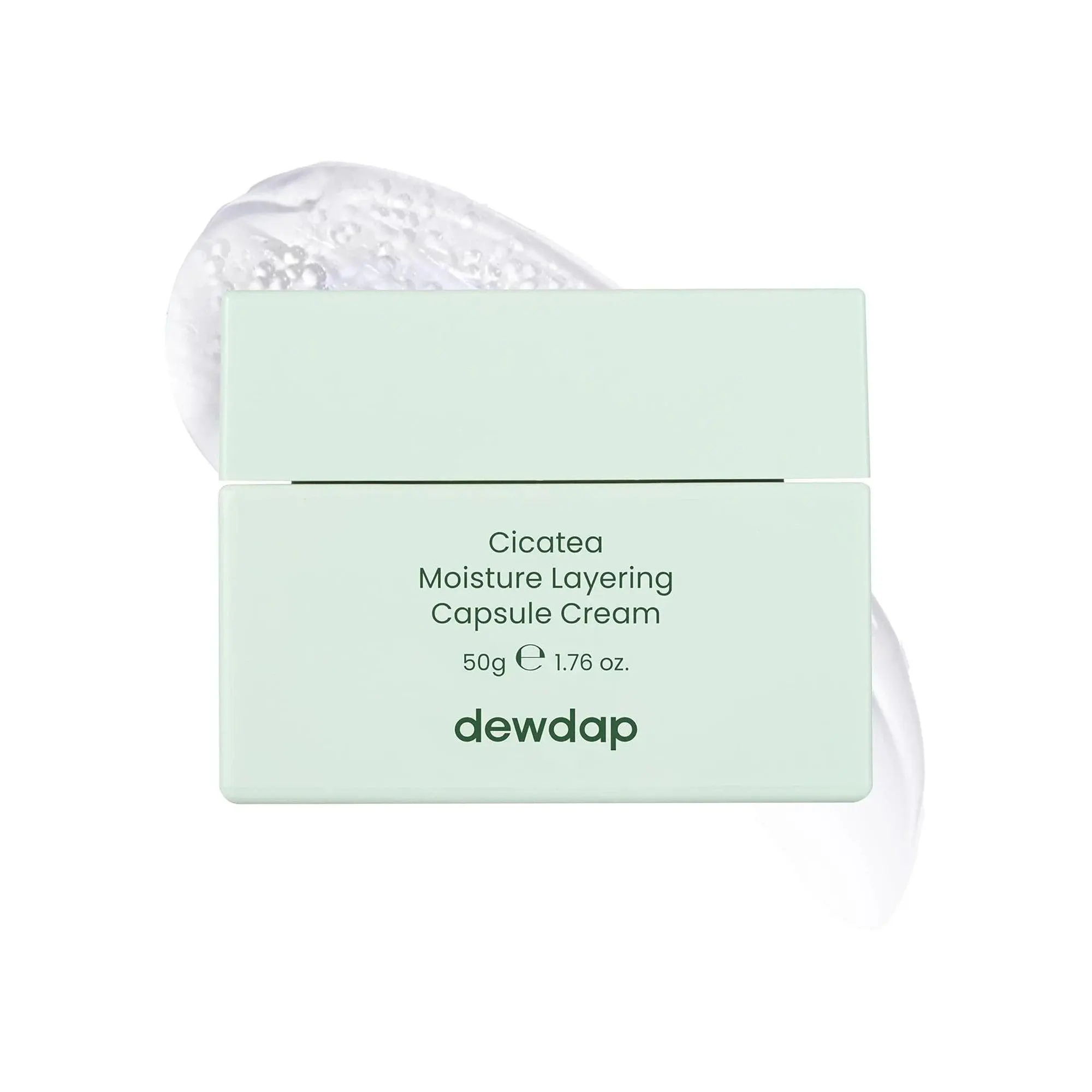 dewdap Cicatea Moisture Layering Capsule Cream 50g, Korean Cica Moisturizer with Ceramide, Niacinamide, Peptides + Hyaluronic Acid