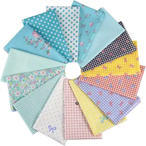 15pcs Fat Quarters 100% Cotton Bundles Floral Precut Squares 18"x22" for DIY Quilting Sewing Patchwork Crafts