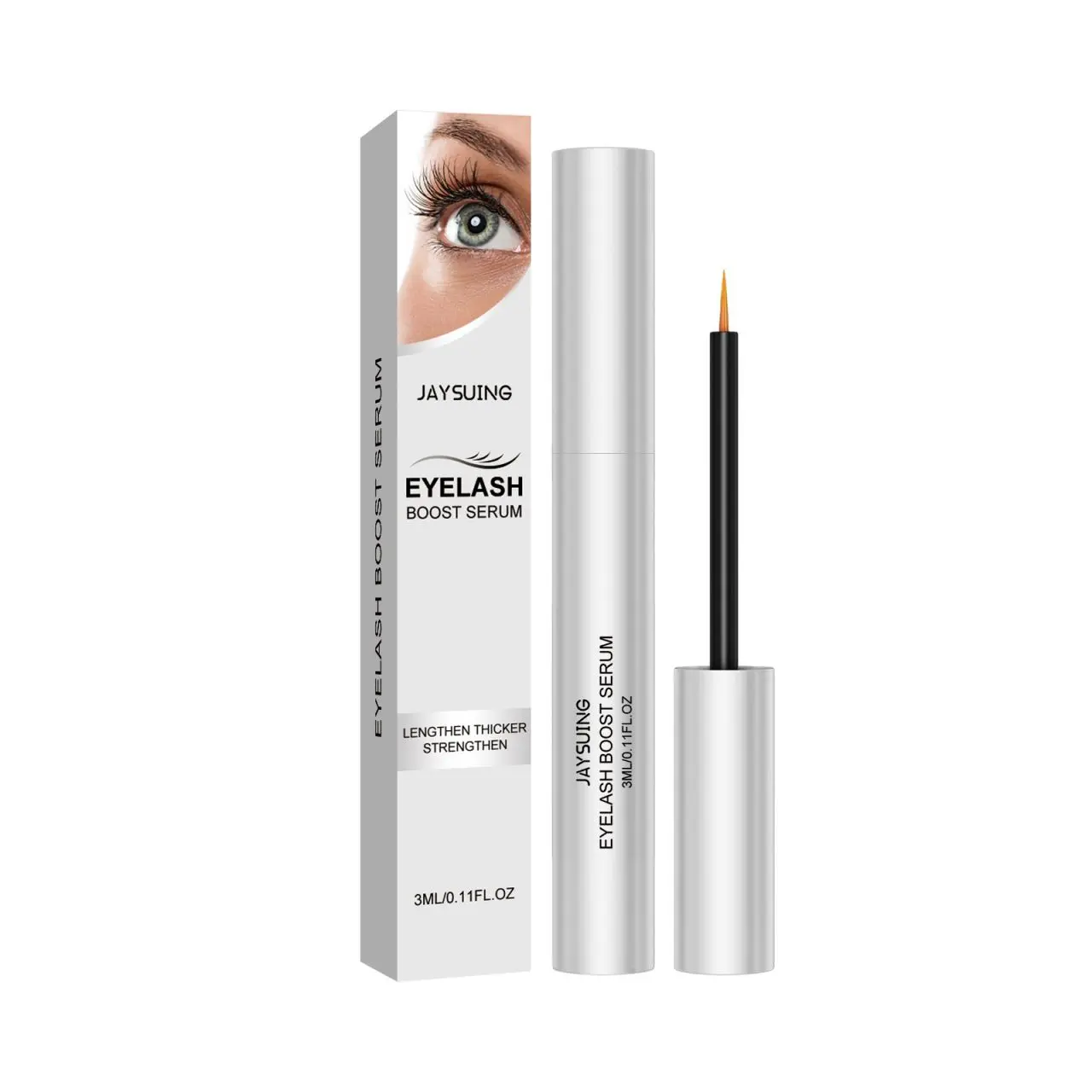 72HR Lash Amplifier Serum | Natural Peptide Growth Booster | Clinically Proven Longer & Thicker Lashes in 3 Weeks | Ophthalmologist-Tested Gentle Formula"