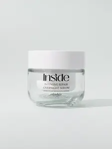 Inside Skincare Intensive Repair Overnight Serum 50ml - Calendula Extract Olive Squalane & Vitamin E for Sensitive Skin Care Soothing UV Protection