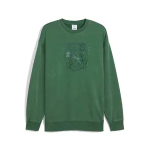 PUMA Mens X Teenage Mutant Ninja Turtles Relaxed Graphic Crew Neck Sweatshirt Casual - Green