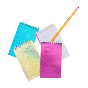 Glitter Spiral Notepads - 24 Pc.