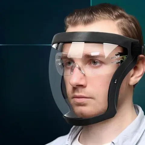 High-definition Transparent Protective Face Mask Dustproof Protective Clothing Cycling Goggles for Daily Use & Outdoor Activities