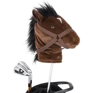 Craftsman Golf Horse Headcover Novelty Design for Wood Drivers Fairway Hybrids Golf Club Men Women Kids Golfer Gift Fun and Practical for Christmas