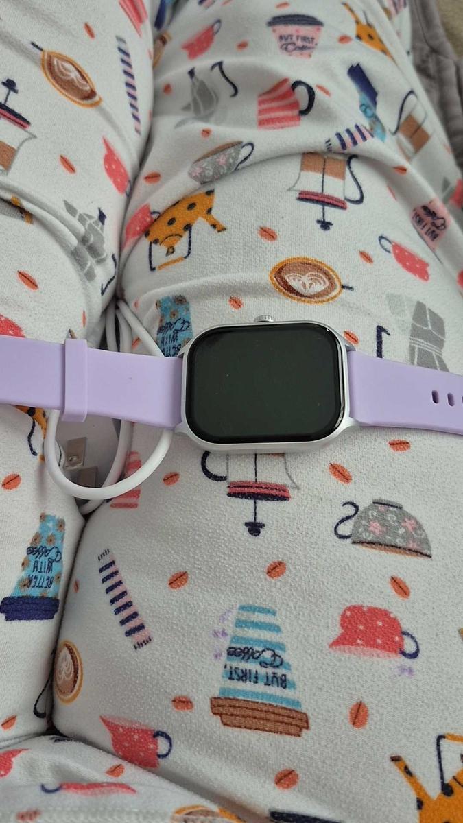 Item: Purple Black Silicone Strap Watch