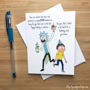Funny Mad Scientist Birthday Card, Cute Birthday Card, Happy Birthday Boyfriend, Birthday Husband, Funny Animation Pop Culture Greeting Card