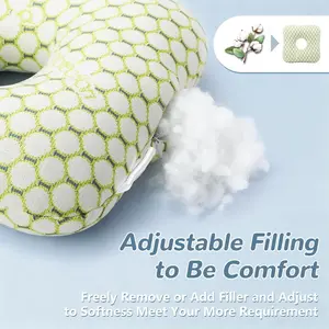 Breathable Perforated Fabric  with Adjustable Filling  Optimal Airflow and Temperature Regulation Comfortable Sleep Silky Cool Piercing Ear