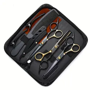 A Set of 1 Hair Cutting Tool, a 9pcs 6.0-Inch Hair Scissors Tool Kit, Professional Hair Cutting Tools Suitable for Home Hair Salons And Parlors.& Personal Care