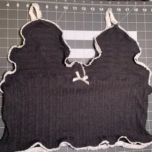 Navy and white knitted coquette night set(L) Loungewear Nightwear Womenswear women's pajamas