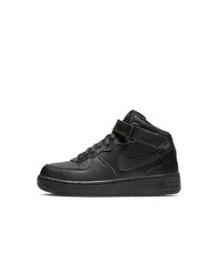 Little Kid's Nike Force 1 Mid Black/Black (314196 004)