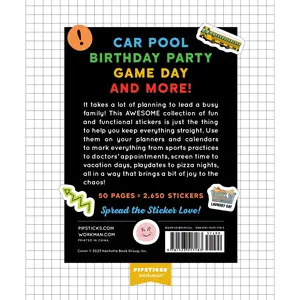 So. Many. Planner Stickers. For Busy Parents by Pipsticks®+Workman® [Paperback Book]