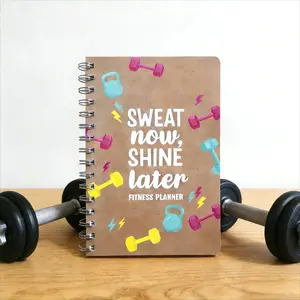 Fitness Journal Planner Book, Exercise Log, Food and Fitness Magazine, Undated Workout Diary, Gym Journal, Weight Loss Tracker