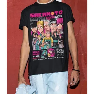 High Quality, Sakamoto Days Unisex T-shirt, Anime Manga hoodie, Sakamoto store Tshirt, Japanese Anime, Cool Anime Merch Casual Clothes