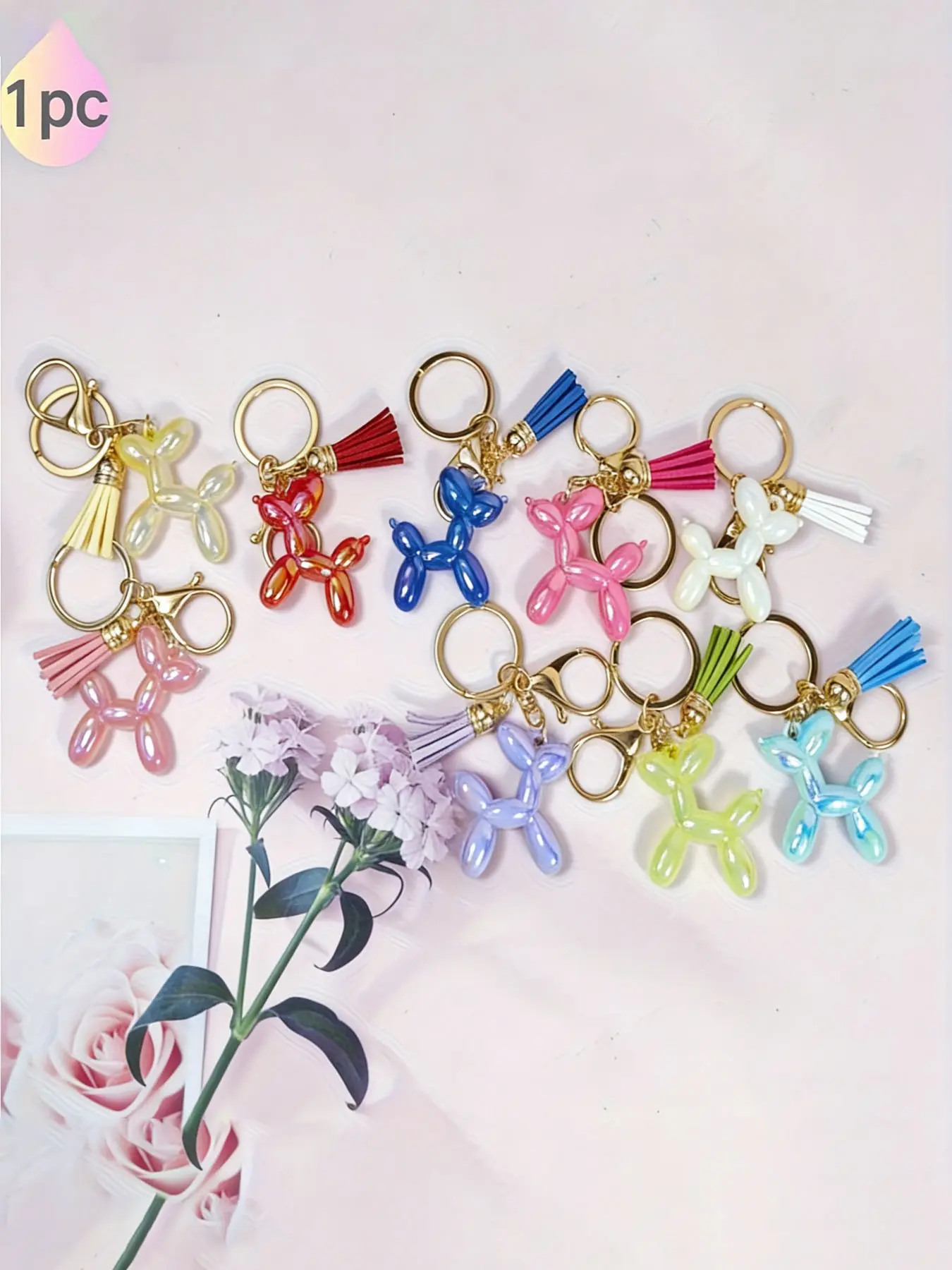 Bag Chains Balloon Bag Charm Pendants Cartoon Animals With Tassels 3d Design Various Colors Available Modern And Versatile Exquisite And Three-Dimensional For Bags And Keys Keychain Kawaii Gift For A Friend Bag Charms Accessory