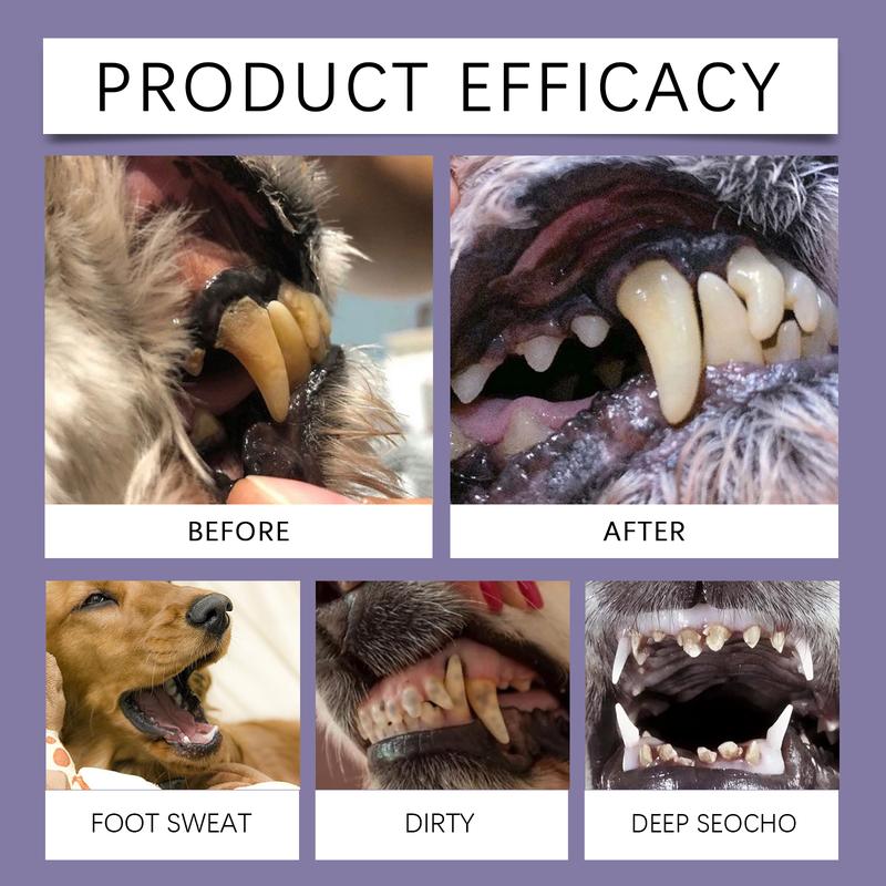 Pet Oral Care Gel - Pet Oral Cleaning, Tooth Stain Removal, Yellow Tooth Whitening, Daily Care Gellitter pellets, spray, litter tray, litter box, removal