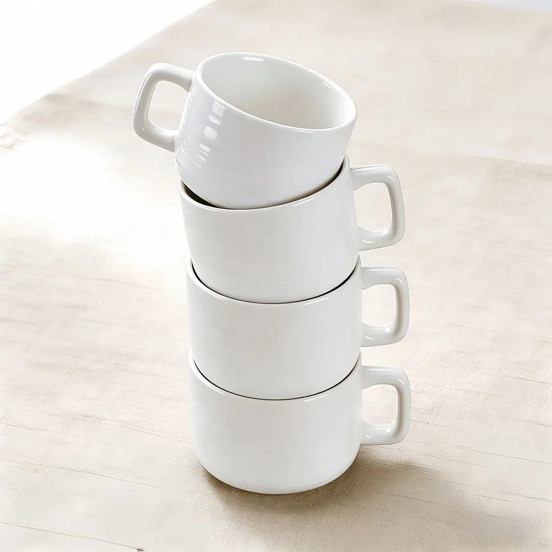 European Style Ceramic Coffee Cup Set, Aesthetic Stone Texture Design, Multi-Purpose for Breakfast Tea Milk Garden Restaurant, Perfect Gift, Coffee Mugs, Ceramic Cups, Mug Sets