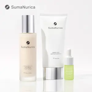 SumaNurica SumaGlow Starter Set, Amino Acid Cleanser + Niacinamide Serum + ECM Moisturiser for Fresh, Glowing Skin