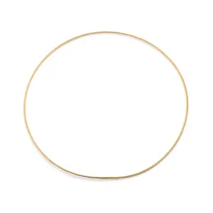 C015G B.Tiff Gold Cable Wire Chain Necklace