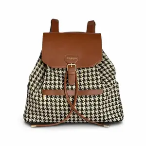 Classic The Morgan Diaper Bag in Houndstooth by Baldwin Baby Company