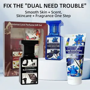 Queen Kitty Pure Seduction Perfume (50ML) & Body Lotion Gift Set, Long-Lasting Fragrance, Soft Skin, High-Quality Flower Scent