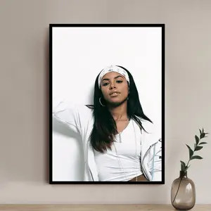 Aaliyah Hot Music Rap Poster - High Quality Canvas Art Print - Room Decoration - Art Poster For Gift, Print Poster