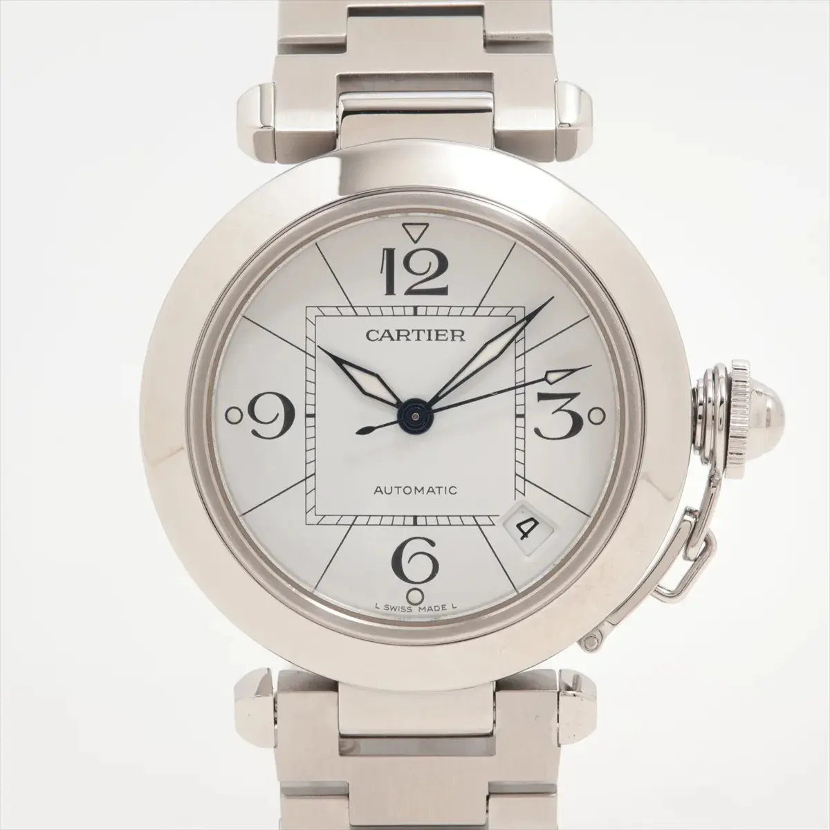 Cartier White Pasha 35mm W31074m7