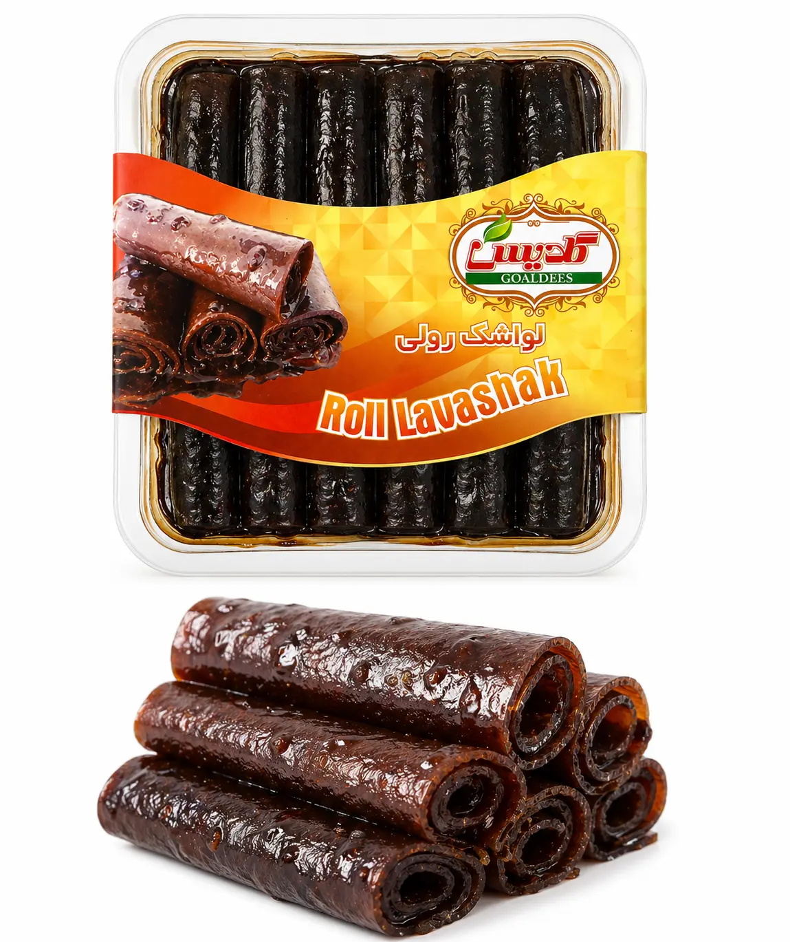 Persian Lavashak Rolls (2-Pack)  | Sour Plum & Pomegranate Fruit Leather | Viral Snack