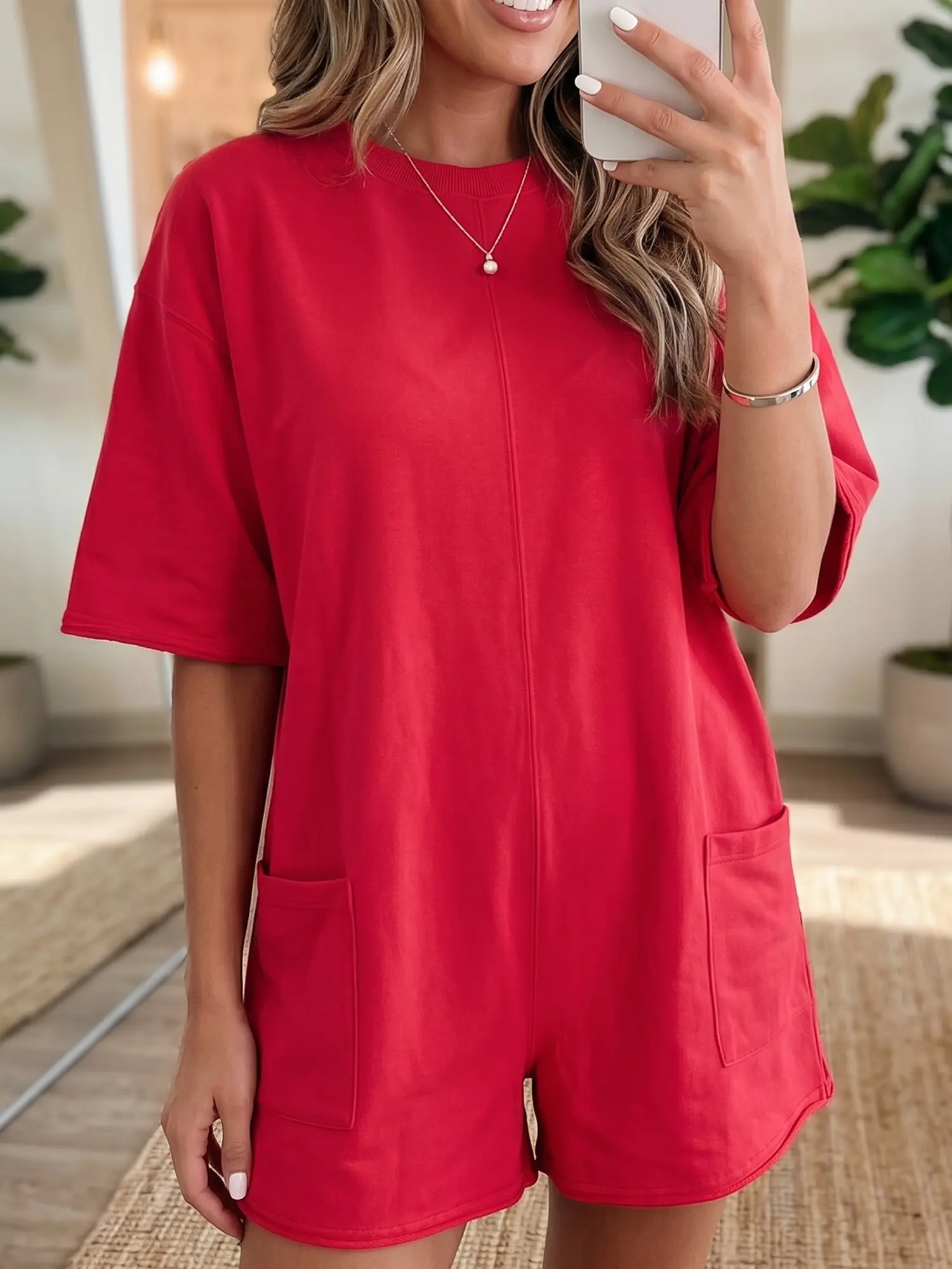 Women’s Summer Casual Cotton Bodysuit | Crewneck Slim Fit Leotard Top | TikTok Viral Streetwear Aesthetic Base Layer