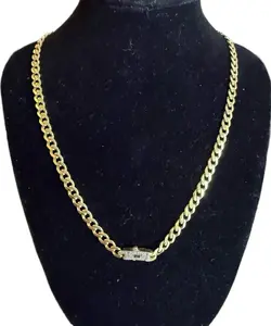 Cadena Monaco Oro 10k Italiano Real size 24 5mm