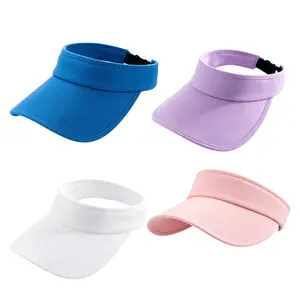 4Pcs Adjustable Sun Visor Hats for Women & Men, Quick-Dry Wide Brim Clip-On Visors for Golf, Tennis & Outdoor Sports