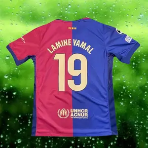 24 25 Home Yamal 19# Raphinha 11# Pedri 8# Short Sleeve Soccer jerseys