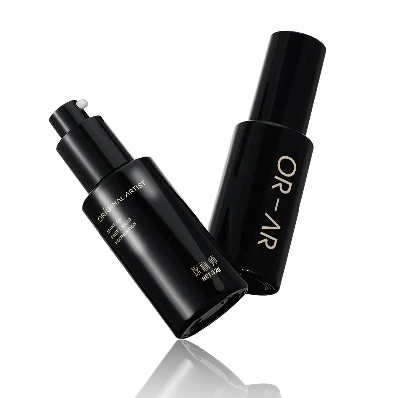OR-AR Original Artist Black Bottle Foundation, Long-Lasting Flawless Finish, Hydrating Coverage, Sweat Resistant, Moisturizing for  Dry & Oily Skin