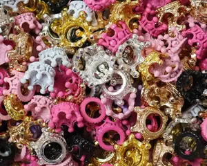 Small Metal Crown Spacer Mix