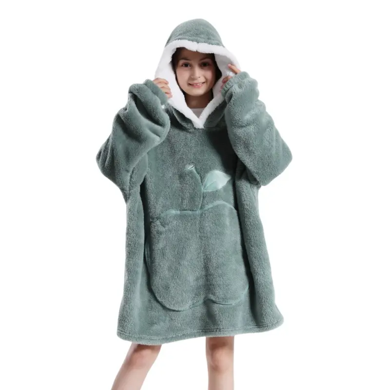 Misty blue apple warm clothing