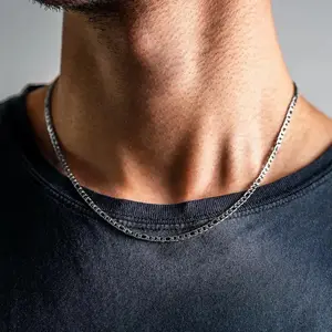 2024 925 Sterling Silver 4/6/8MM 18-24 Inches Figaro Chain Necklace For Men Women Fashion Wedding Gifts Party Jewelry