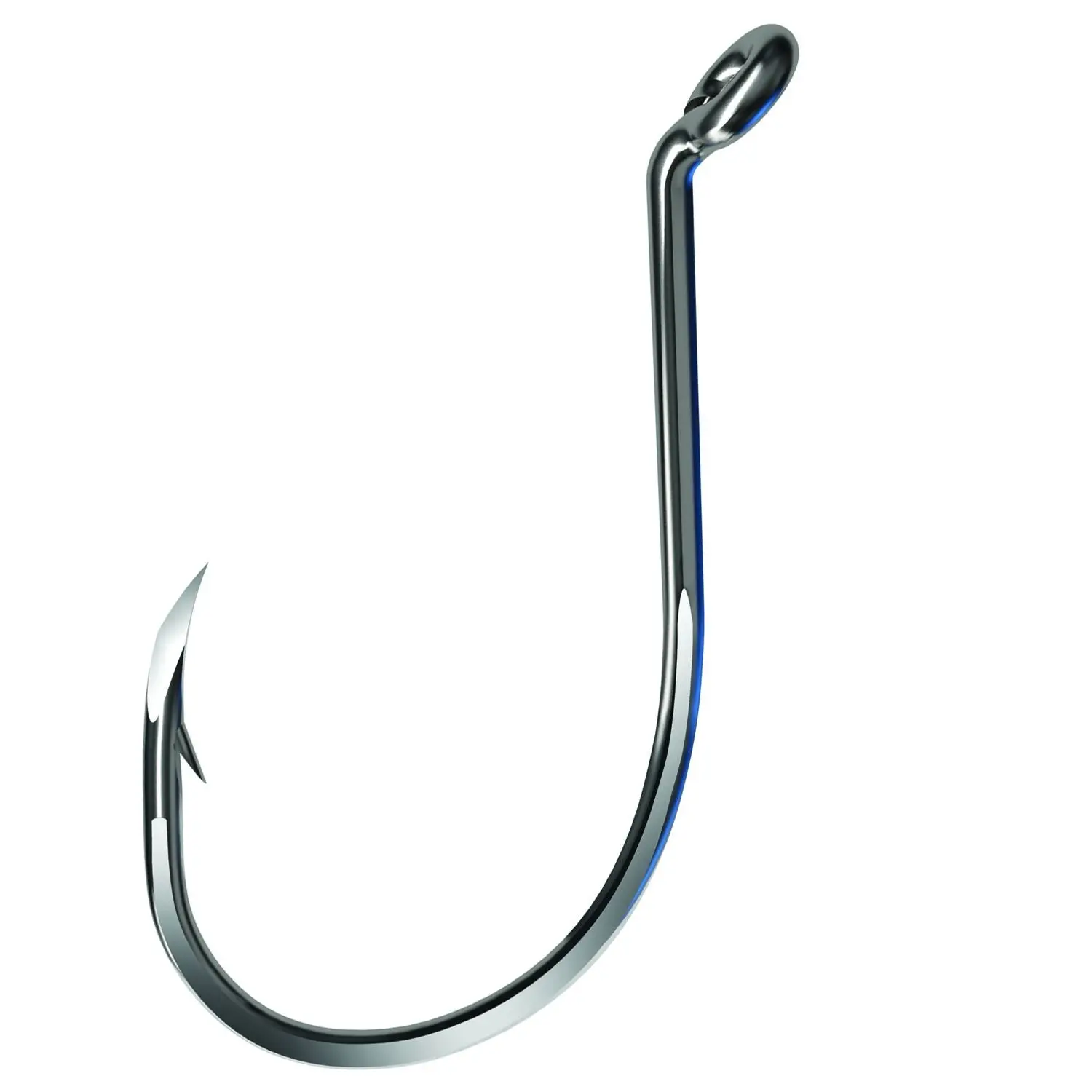 Forged Long Shank Octopus Hooks with Offset Point, Multi-Size XL Pack for Saltwater & Freshwater Fishing Lures in Chrome & Red, Octopus Hook, Round Bend, Forged Steel, Durable, Strong, Xl Pack Sizes
