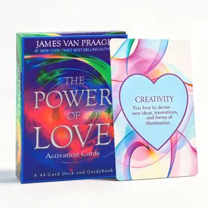Power Love Oracle Deck, Universal Love Activation Cards For Emotional Healing and Manifestation 44 Card Set,Daily Inspiration Cards