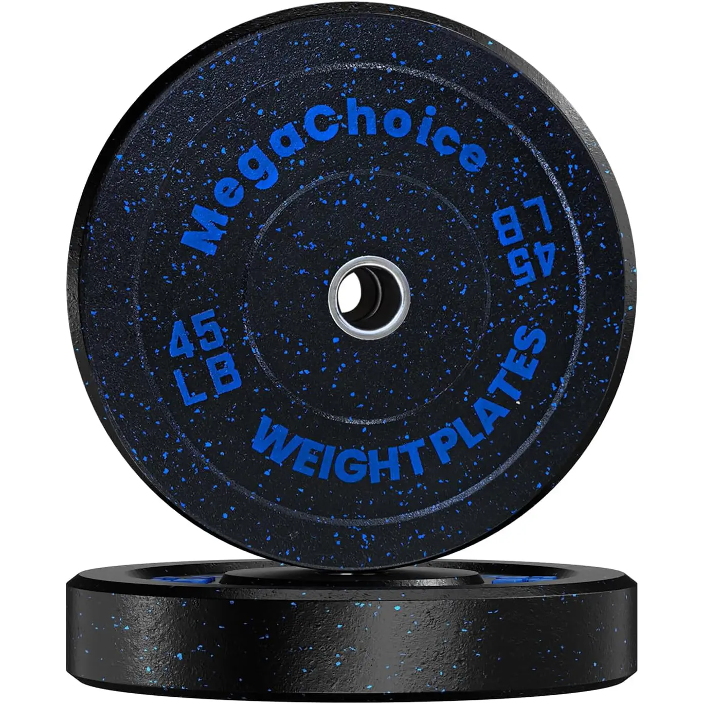2-Inch Rubber Weight Plates (1 Pair) - Rubber Material Home Gym Equipment for Weight Lifting Workouts