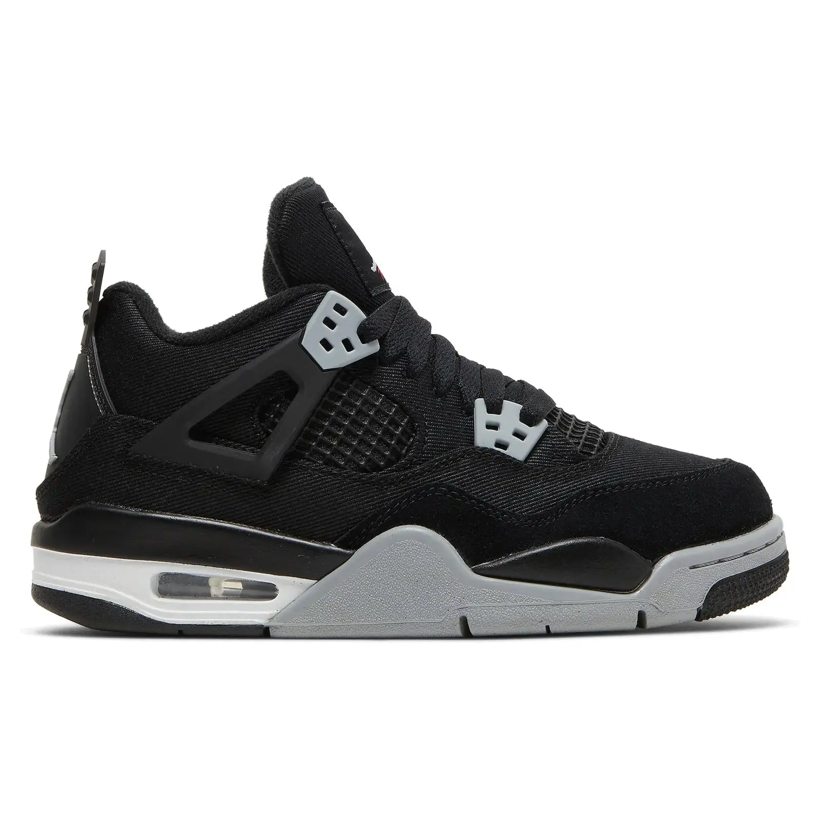 Air Jordan 4 Retro 'Black Canvas' (GS) Solid Canvas High Top Sneaker for Women and Youth, 100% Authentic - DV0553-006, 100% Authenticity Guaranteed, Us 4Y / 5.5W, Female, Fashion Style, Lace-Up, Brand New & Original, Us Youth Sizes, No, All Seasons