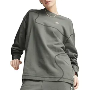 PUMA Mens Downtown Re:Collection Crew Neck Sweatshirt Casual - Grey