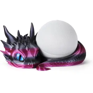 Dragon Stand for Echo Dot 4th/5th Gen,  Printed  Speaker Holder and Exquisite Desktop Decoration ( Black)