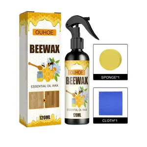 Natural Beeswax Spray, Beeswax Spray Cleaner, Beeswax Furniture Polish, The Original Beeswax Spray, Wood Seasoning Beewax For Furniture Floor, for Furniture, Floor, Tables, Cabinets，springtok