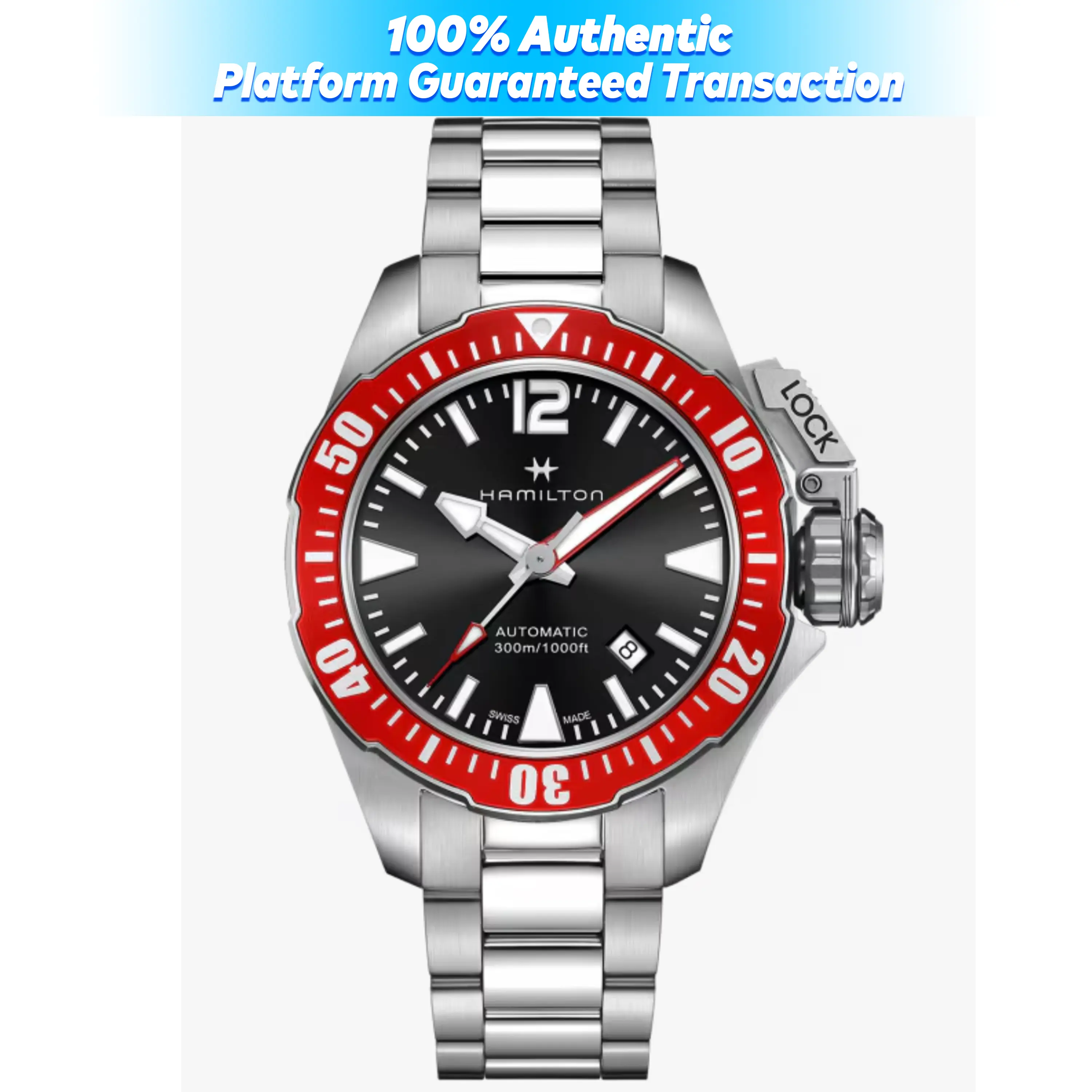 WA.Hamilton Khaki Navy Frogman Auto Reference：H77725135/2414